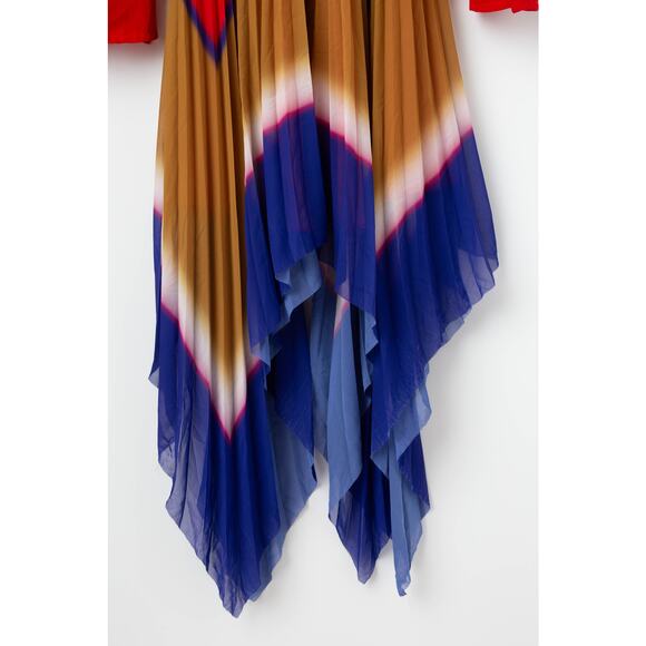 Thebe Magugu Gradient Pleated Chiffon Dress - Picture 10 of 14